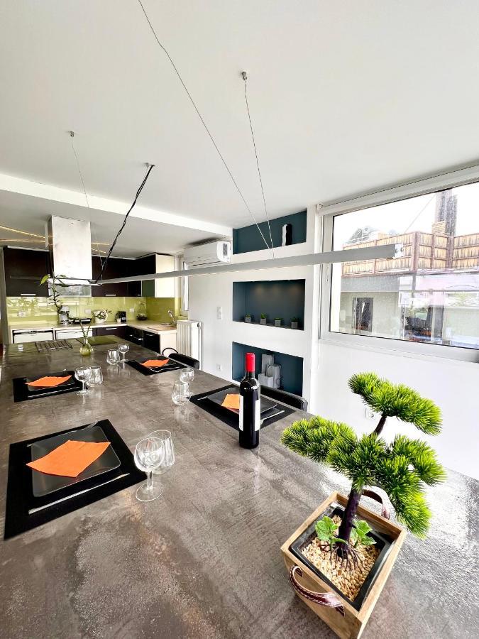 Citycenter Penthouse Mini Private Pool With Hydromassage And Great Town View Athens Exterior photo